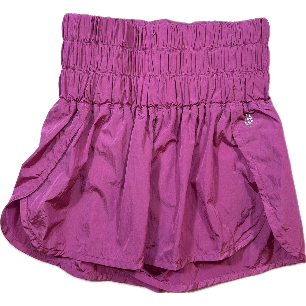 FP Movement Free People The Way Home Shorts Magenta Purple High Rise Small